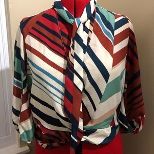 NWOT NY&C 7th Avenue Twist-tie Blouse